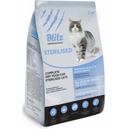 БЛИЦ корм для кошек стерилизованных с индейкой 